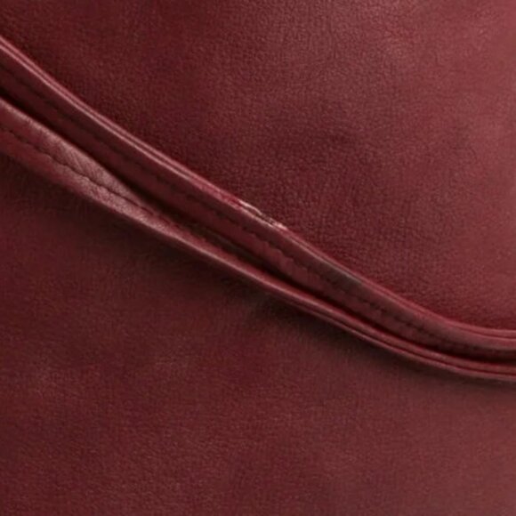 Bottega Veneta Large Drawstring Bucket Bag/Pouch Red Leather BV Logo Lining - Picture 6 of 6